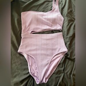 Adorable Lavender 1 Piece Swimsuit
